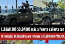 Puerto Vallarta is being provided with more troops and armored vehicles