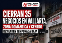 Up to 35 businesses close during the summer in Puerto Vallarta’s Romantic Zone and city center.